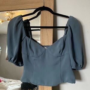 Wilfred Slate Blue Blouse